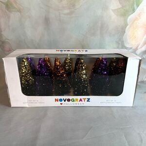 New In Box Novogratz Halloween Set Of 12 Bottlebrush Trees